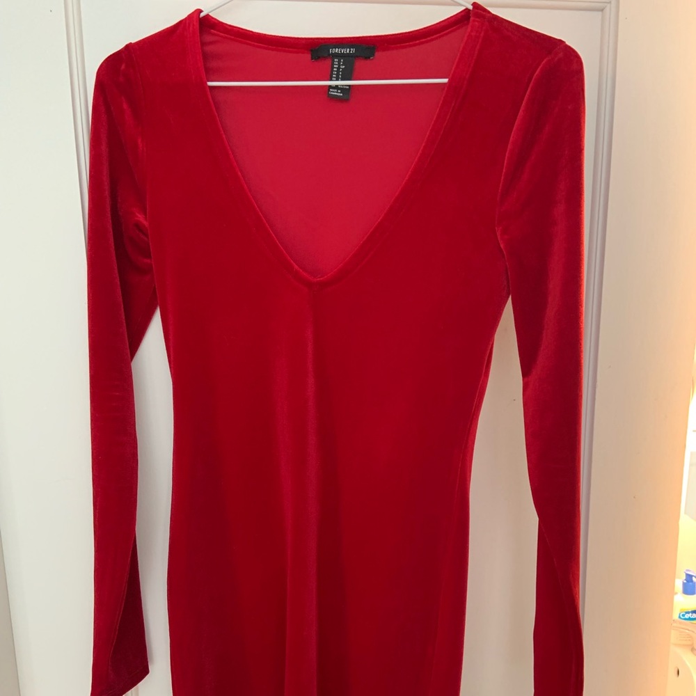 Red Velvet Forever 21 Dress